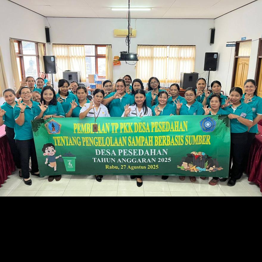 Giat Pelaksanaan Pembinaan TP PKK Desa Pesedahan Tentang Pengelolaan Sampah Berbasis Sumber 