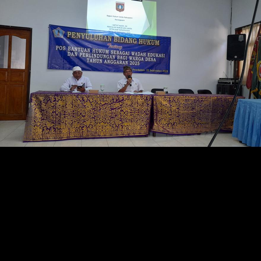 Giat Penyuluhan Bidang Hukum tentang Pos Bantuan Hukum Sebagai Wadah Edukasi dan Perlindungan