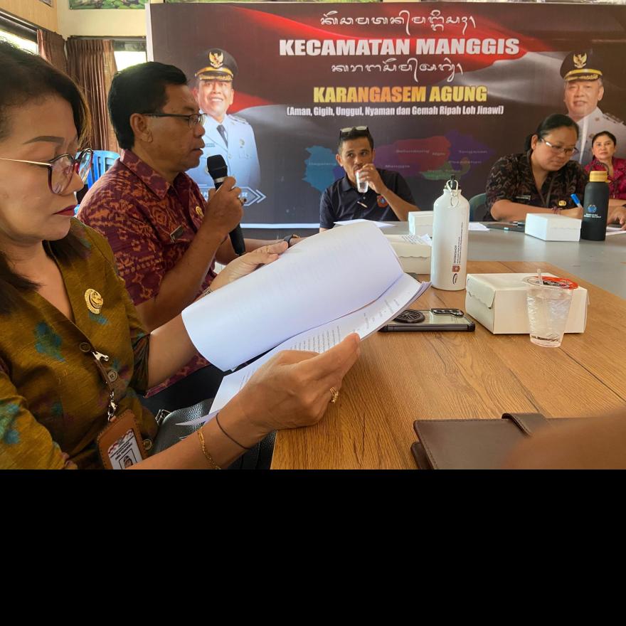 Menghadiri Sosialisasi Peraturan Daerah Kabupaten Karangasem tentang Desa Wisata