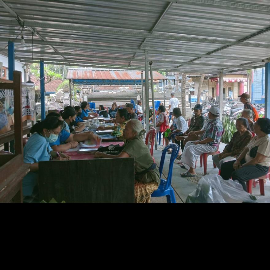Giat Pelaksanaan Posyandu Lansia yang bersinergi dengan Puskesmas Manggis II
